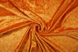 Tkanina welurowa w kolorze pomarańczowym