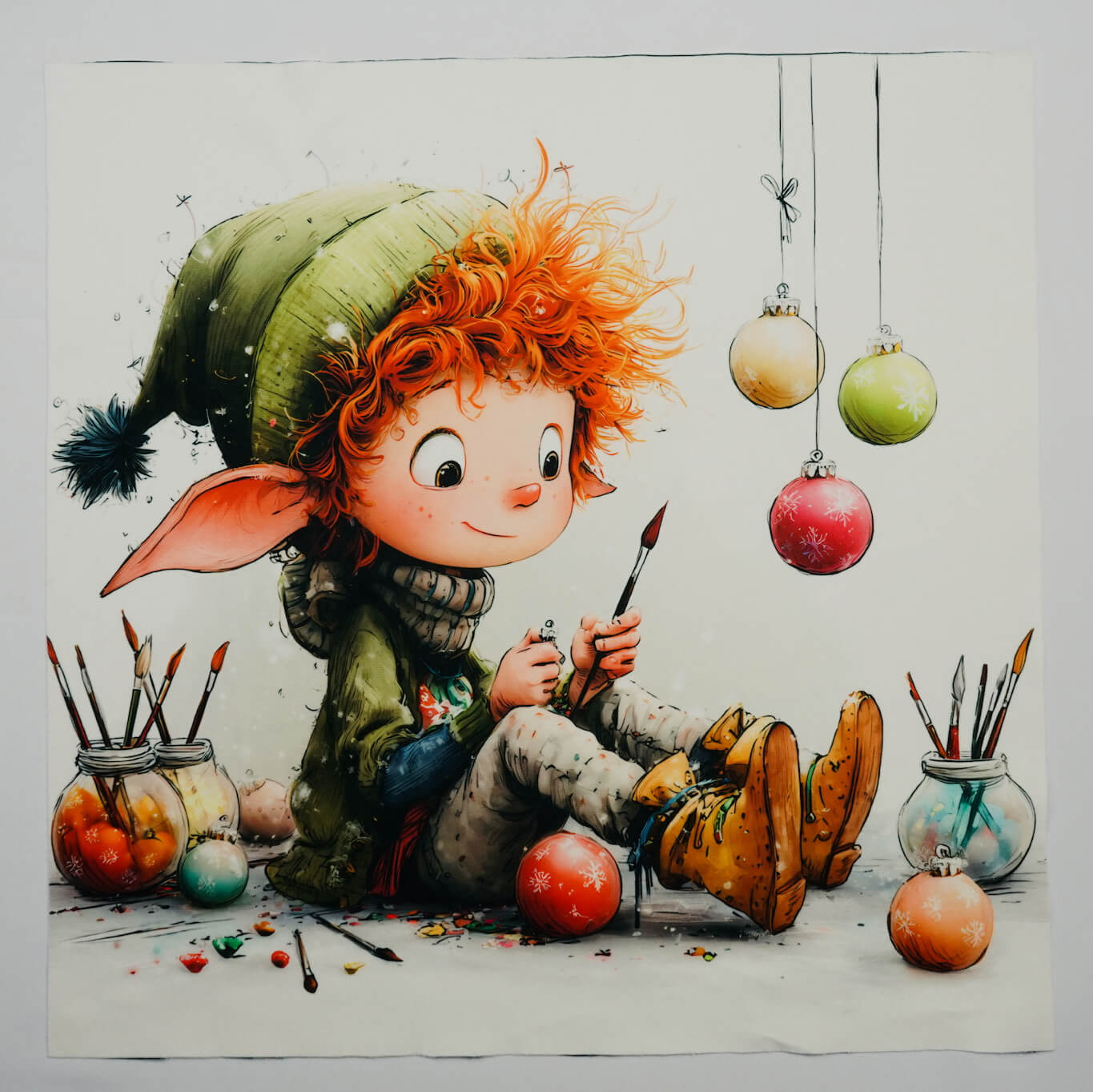 Panel poduszkowy - świąteczny elf