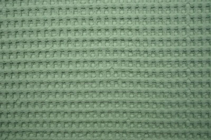 Bawełna wafel w kolorze "Old green"