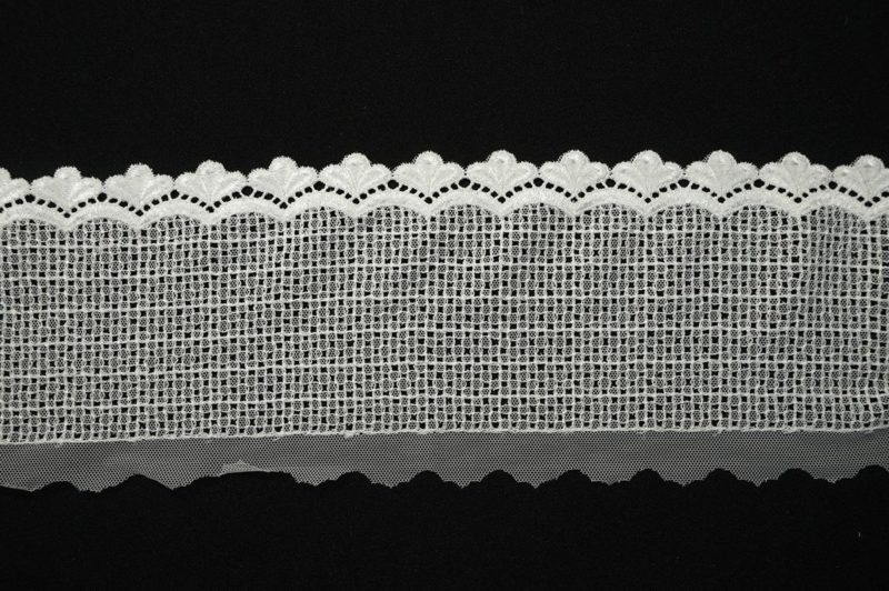 Taśma koronkowa w kolorze ecru, szerokość 10 cm