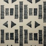 Tkanina dekoracyjna - grafitowy wzór