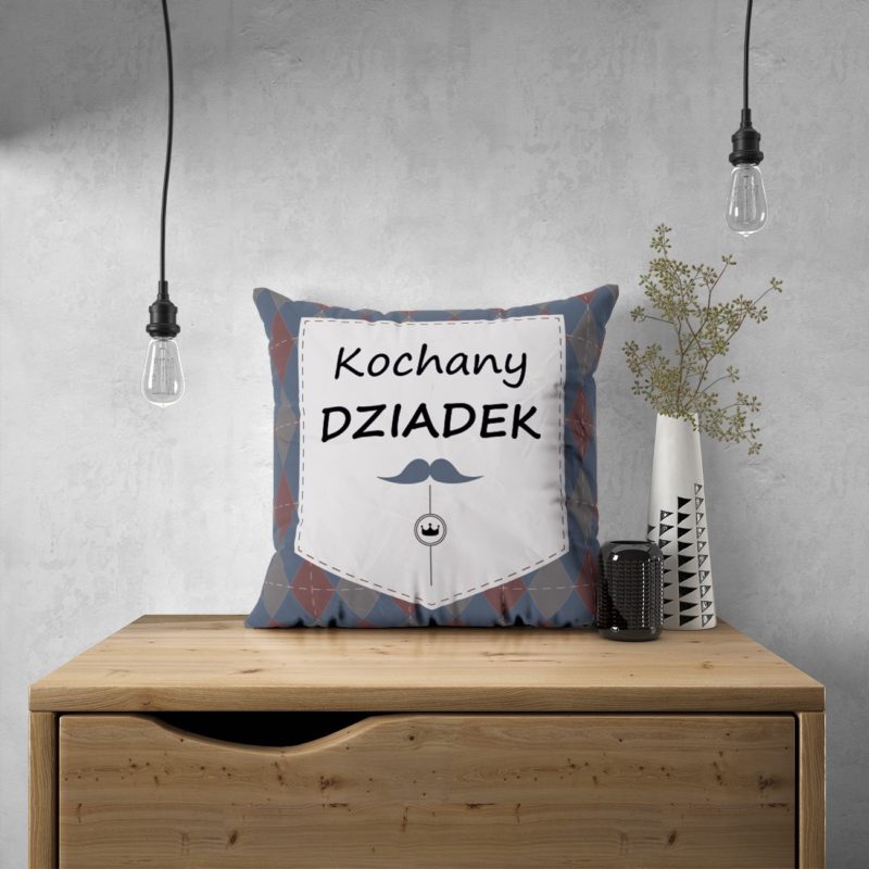 Panel poduszkowy - kratka "kochany dziadek" - wizualizacja