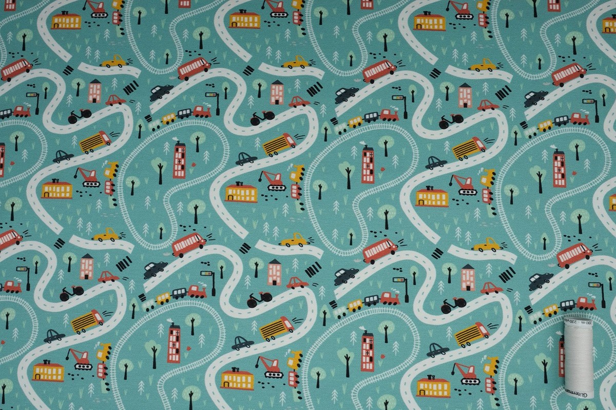 Dzianina jersey drukowana