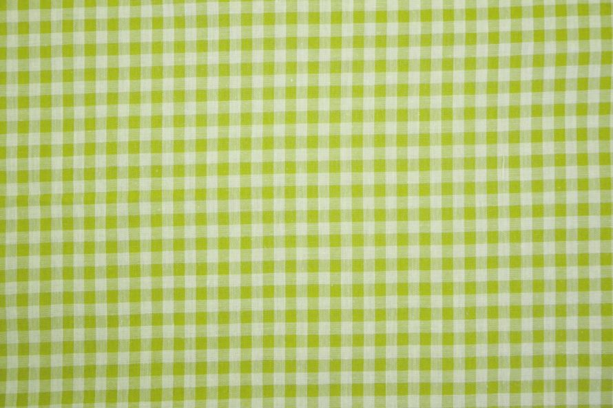 Bawełna vichy 5 mm – lime