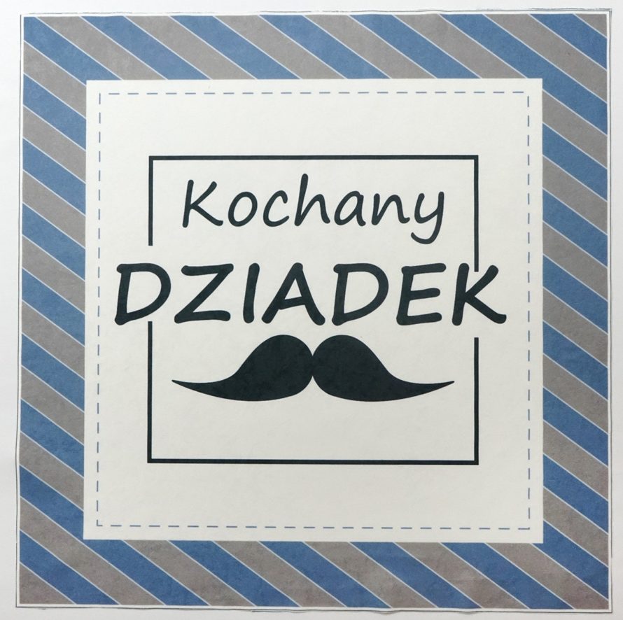 Panel poduszkowy - paski "kochany dziadek"