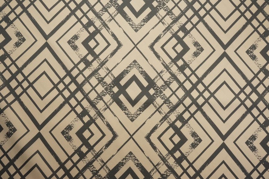 Tkanina ogrodowa wodoodporna – wzór geometryczny