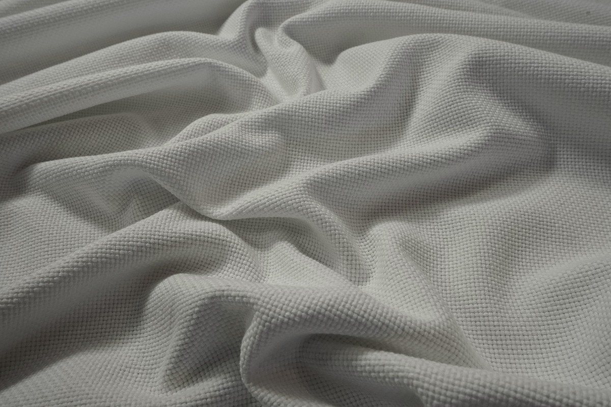 Len z bawełną - kolor biały