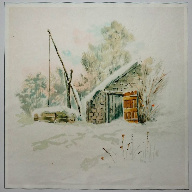 Panel poduszkowy - kamienny domek