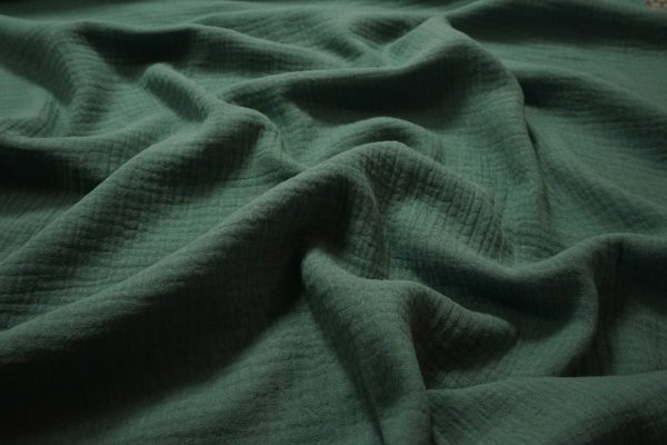 Muślin bawełniany - dark old green