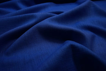 Tkanina lniana - kolor kobaltowy