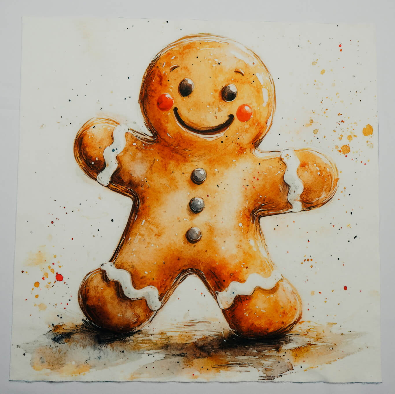 Panel poduszkowy - pierniczek świąteczny