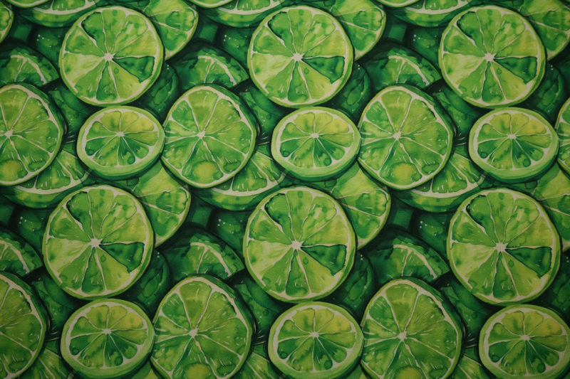 Tkanina wodoodporna - limonki