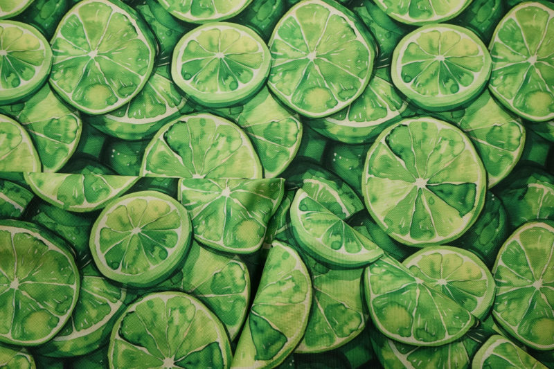 Tkanina wodoodporna - limonki - obrazek 4