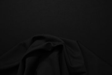 Dzianina bawełniana z elastanem - głęboka czerń